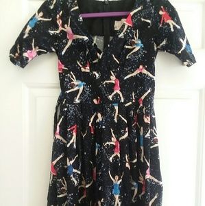 Vanity project novelty print dress
